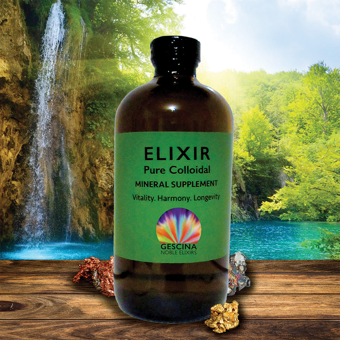 ELIXIR blend of 4 minerals Gold Silver, Copper and Zinc