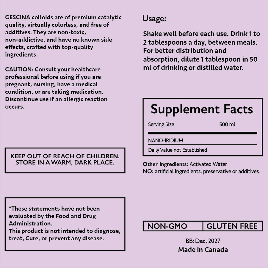 IRIDIUM Pure Colloidal