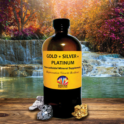 Mixture of 3 minerals  Gold Silver Platinum 500 ml
